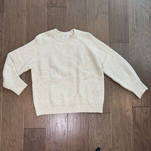 Topshop Cozy Cream Crew Neck Sweater